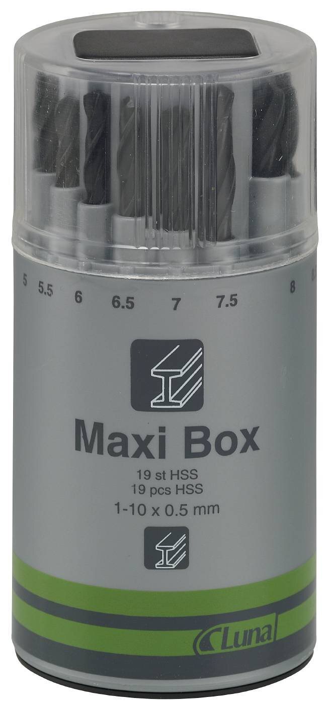 BORRSATS 1-10MM MAXI-BOX