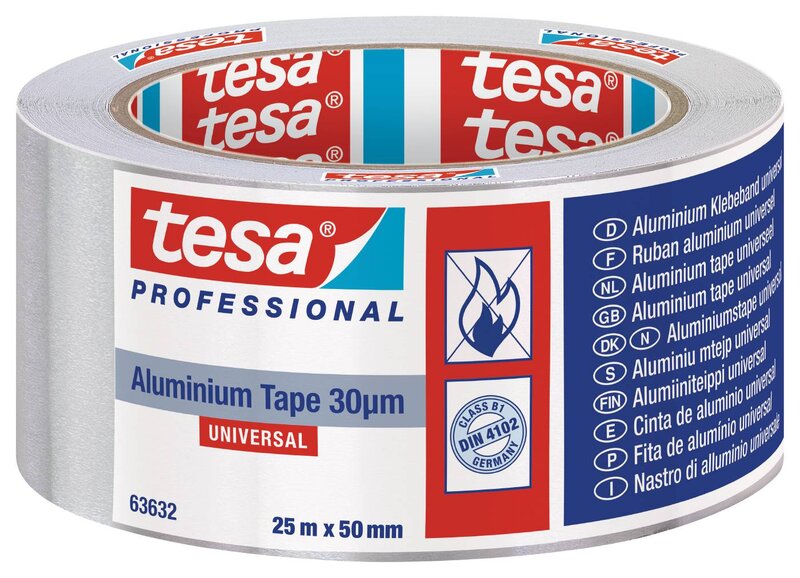 ALUMINIUMTEJP 63632 TESA 25M × 50MM