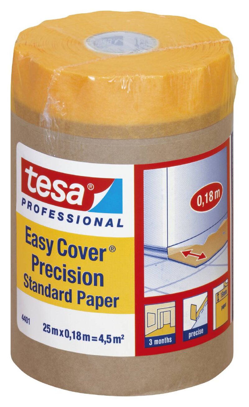 MASKERINGSFOLIE EASY COVER 4401 TESA 180MMX25M