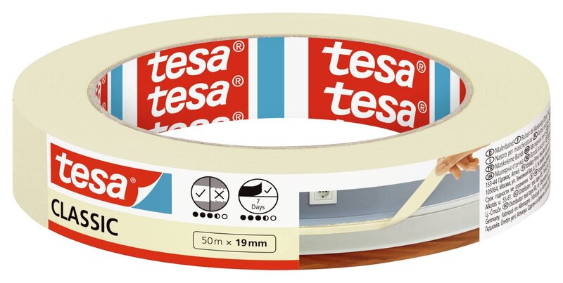 MASKERINGSTEJP 56803 TESA CLASSIC 19MMX50M