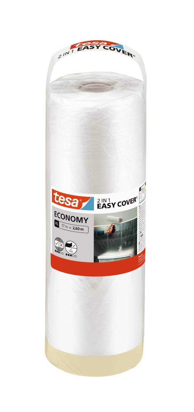 MASKERINGSFOLIE 56578 TESA EASYCOVER XL REFILL PLAST17MX2,6M
