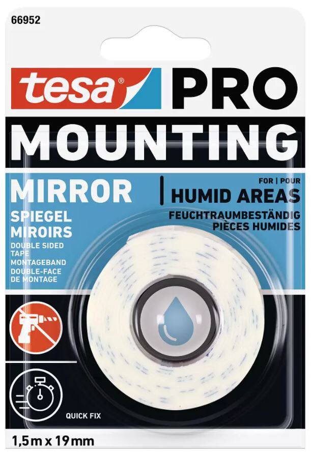 MONTERINGSTEJP 66952 TESA PRO MIRROR 19MMX1,5M