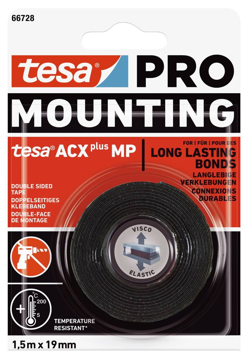MONTERINGSTEJP 66728 TESA PRO ACX+ 19MMX1,5M