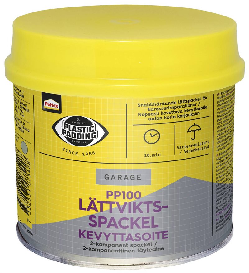 SPACKEL LÄTTVIKT 100 180ML PLASTIC PADDING 100 LÄTTVIKTS