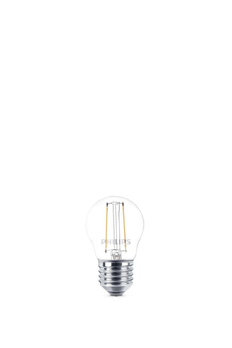 LEDLAMPA PHILIPS CLASSIC GLAS 25W KLOT E27 SRT4 VARMVIT KLAR