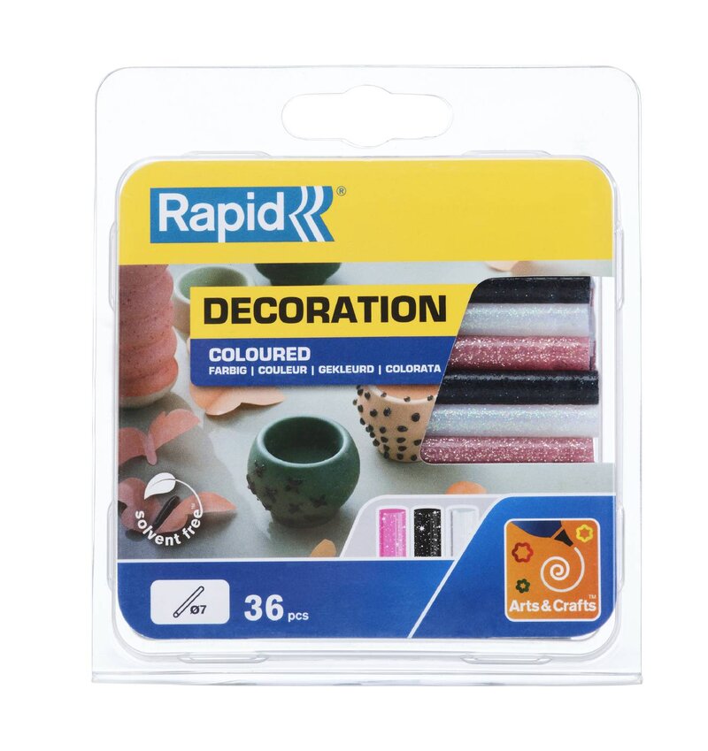 LIMSTAVAR 5001422 RAPID DEKORATION VIT/ROSA/SVART 115G