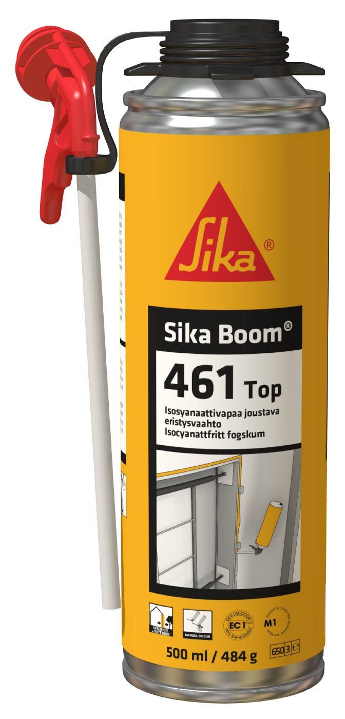 FOGSKUM SIKABOOM 461 ISOCYANATFRI MUNSTYCKE OCH PISTOL 500ML