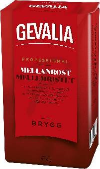 BRYGGKAFFE GEVALIA PROFESSIONAL MELLANROST 0,5KG