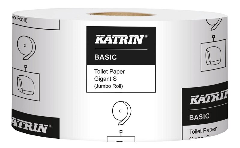 TOALETTPAPPER BASIC GIGANT KATRIN 1-LAGER SMALL 0,66KG