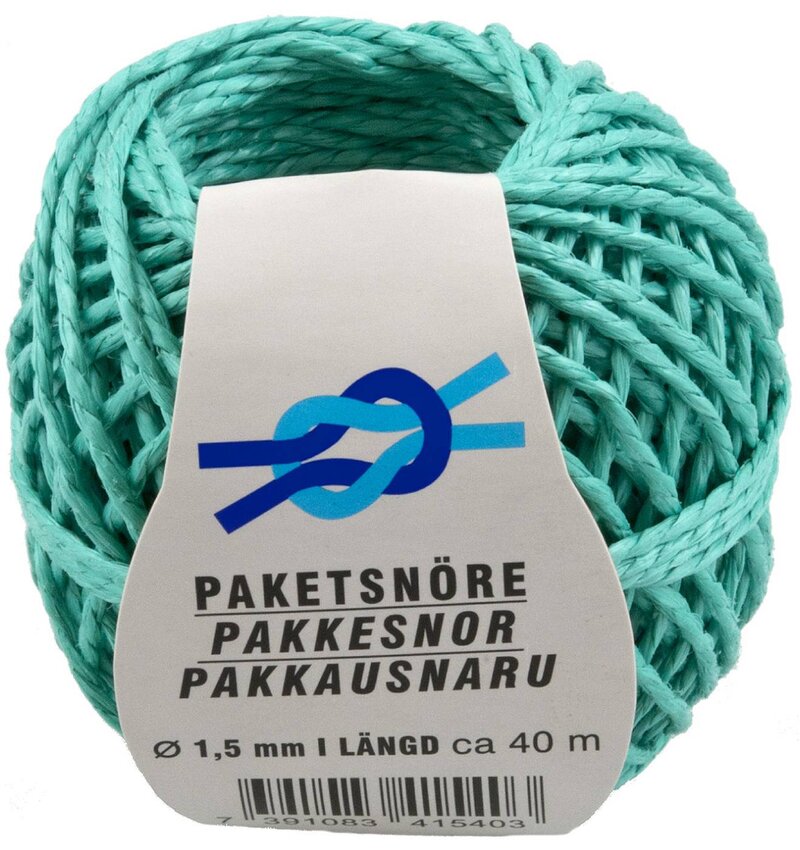 HUSHÅLLSSNÖRE SNÖRBOLLEN POLY GRÖN 1,5MMX40M