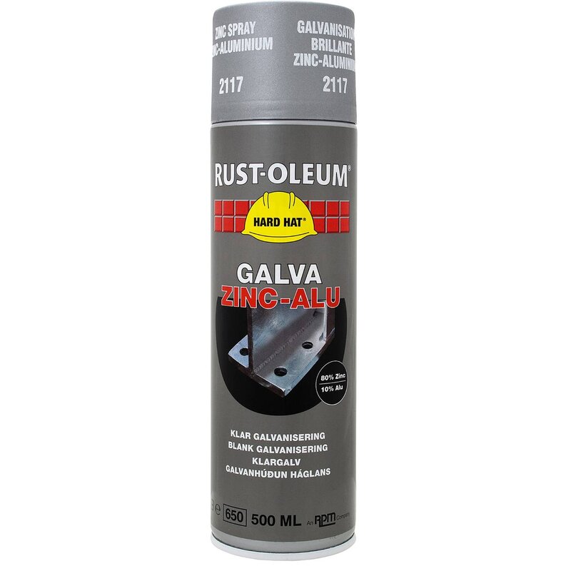 ROSTSKYDDSFÄRG GALVA ZINK SPRAY ALUMINIUM 2117 500ML