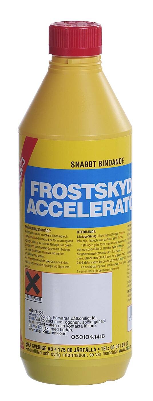 FROSTSKYDDSMEDEL SIKA-3 SNABBT BINDANDE CEMENTTILLSATS 1KG