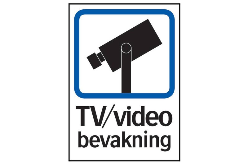 SKYLT 357914 TRIVSEL TV/VIDEOBEVAKNING 210X297MM