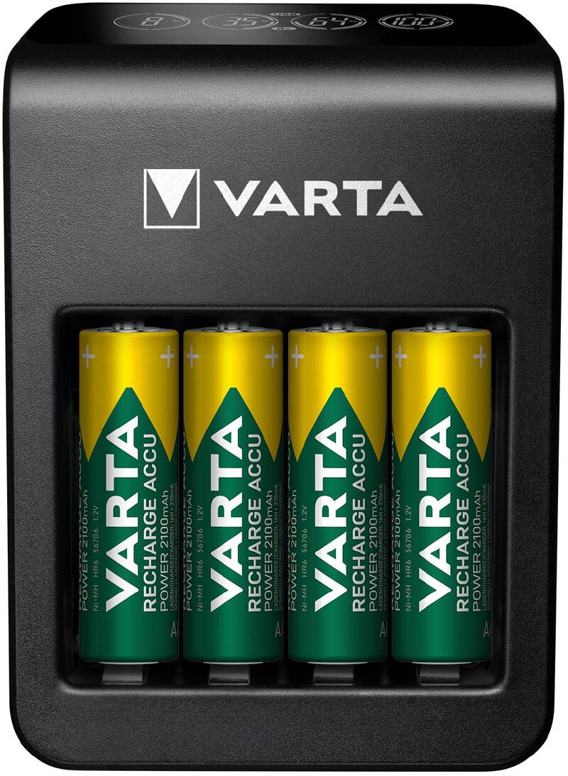 BATTERILADDARE VARTA LCD PLUG CHARGER+